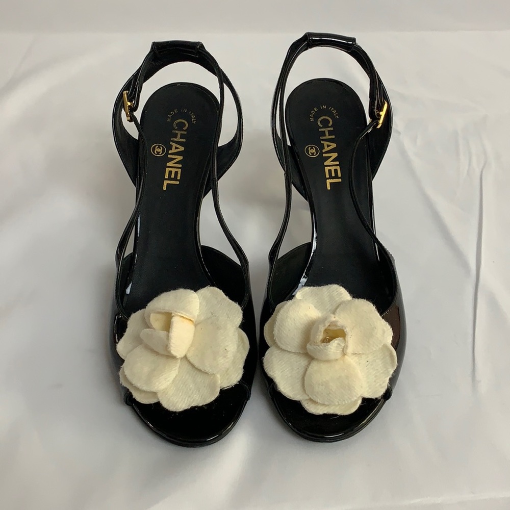 Chanel black heels
